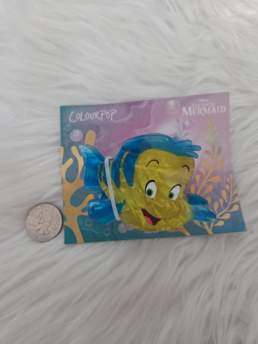 Colourpop x Little Mermaid Flounder Claw Clip - Picture 3 of 6